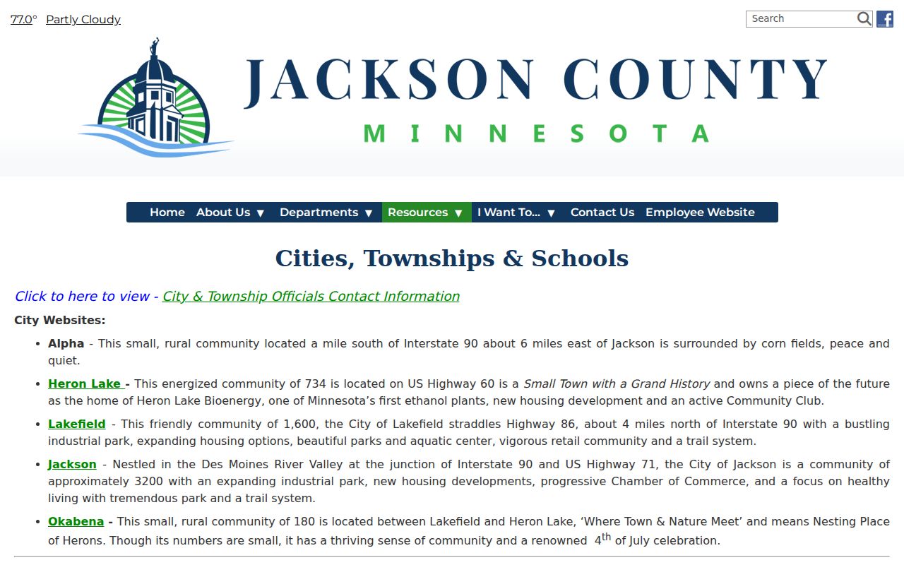Heron Lake court record context from Jackson County community information