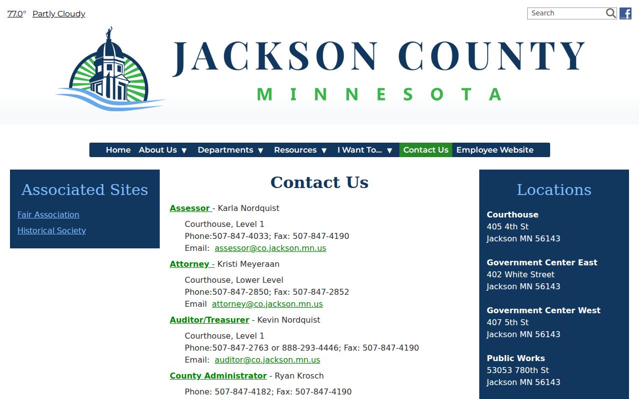 Heron Lake court record route through Jackson County contact information